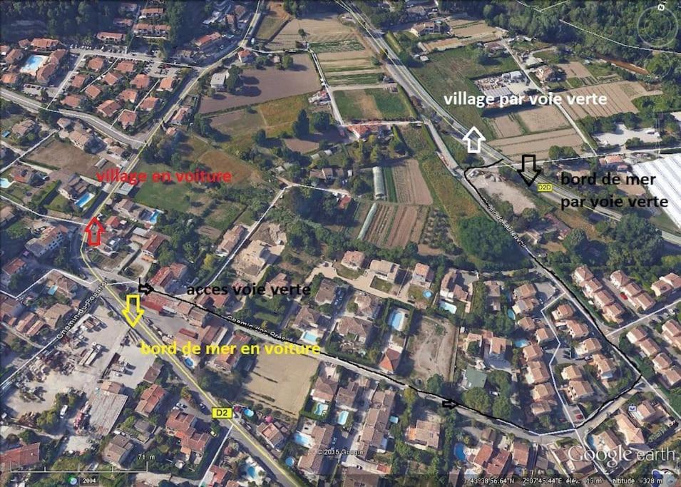 Appart Dans Maison 2 Km De La Plage Villeneuve-Loubet Kültér fotó
